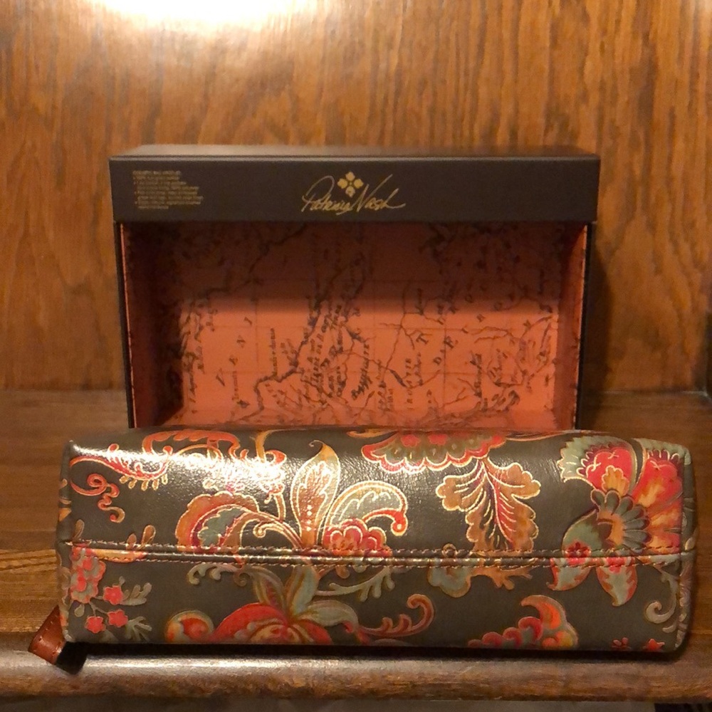 NIB-Patricia Nash-Italian Floral Paisley-Aritzo-Cosmetic Case/WristletClutch-$89 - Picture 7 of 12